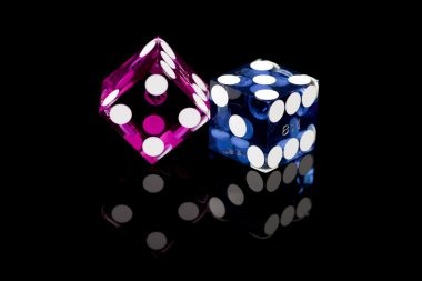 Blackjack table with dealer and player cards visible